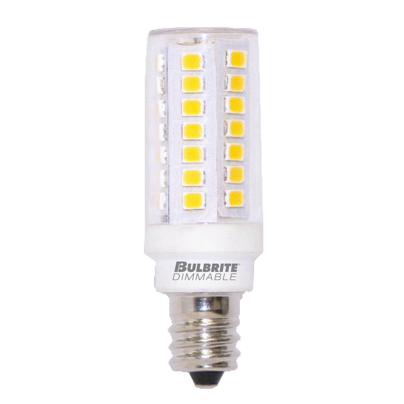 Bulbrite - 5 Watts - T6 - E11 Base - 3000KK - 120 Volts - Clear - LED5E11/30K/120/D-2PK