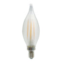 Bulbrite - 4 Watts - C11 - E12 Base - 2700KK - 120 Volts - SATIN - LED4C11/27K/FIL/SPUN/SAT-4PK