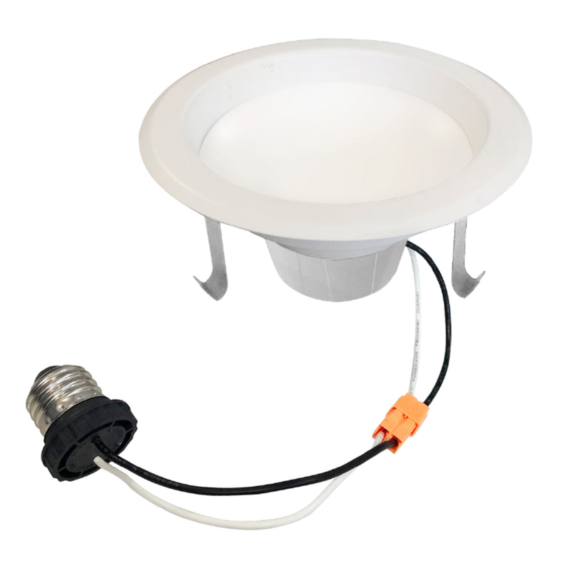 Bulbrite - 12 Watts - 4" DWNLGT - E26 Base - 2700KK - 120 Volts - White Round - Smooth Trim - LED12REC/4HL/827/WHRD/D-4PK