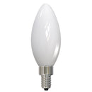 3.5 Watts LED Bulb, Blunt Tip E12 Base - 2700K - Frost/Milky