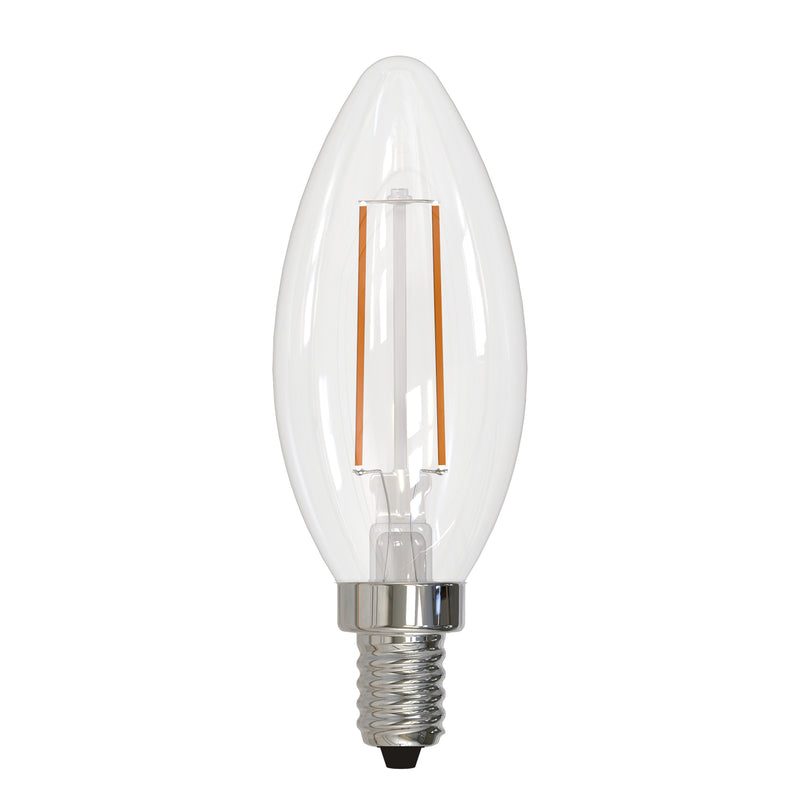 Bulbrite - 4 Watts - B11 - E12 Base - 2700KK - 120 Volts - Clear - LED4B11/27K/FIL/D/B-48PK