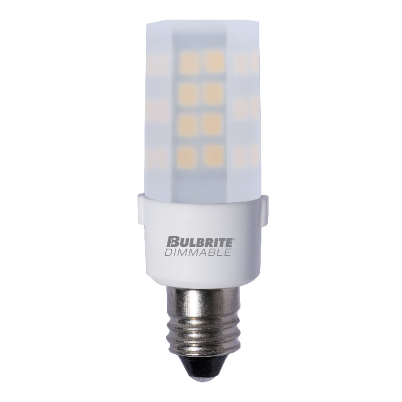 Bulbrite - 4.5 Watts - T4 - E11 Base - 3000KK - 120 Volts - Frost - LED4E11/30K/120/F/D-2PK