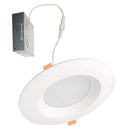 Bulbrite - 1/12/00 Watts - 4" JBOX DWNLGT -  Base - 5 CCT - 27/30/35/40/50KK - 120 Volts - White Round - Smooth Trim - LED12RECJBOXDL/4/5CCT/827-850/WHRD/D-4PK