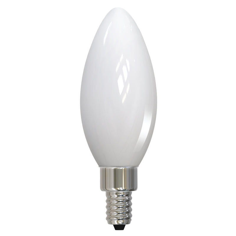 Bulbrite - 4.5 Watts - B11 - E12 Base - 3000KK - 120 Volts - Milky - LED4B11/30K/FIL/M/3-36PK