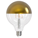 Bulbrite - 6 Watts - G40 - E26 Base - 2700KK - 120 Volts - Half Gold - LED6G40/27K/FIL/HG/3-4PK