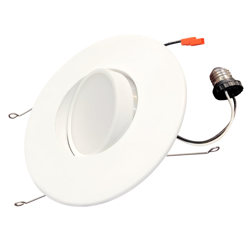 Bulbrite - 14 Watts - 5/6" DWNLGT - E26 Base - 2700KK - 120 Volts - White - LED14REC/5/6/927/WHRD-G/D-4PK