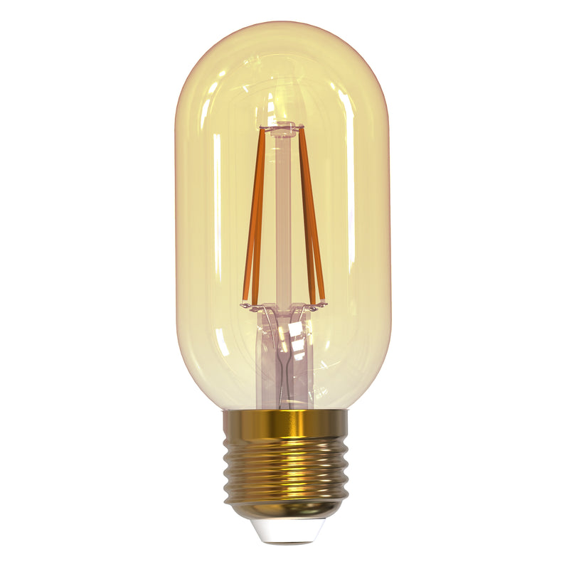 Bulbrite - 4 Watts - T14 - E26 Base - 2100KK - 120 Volts - Antique - LED4T14/21K/FIL-NOS/3-4PK