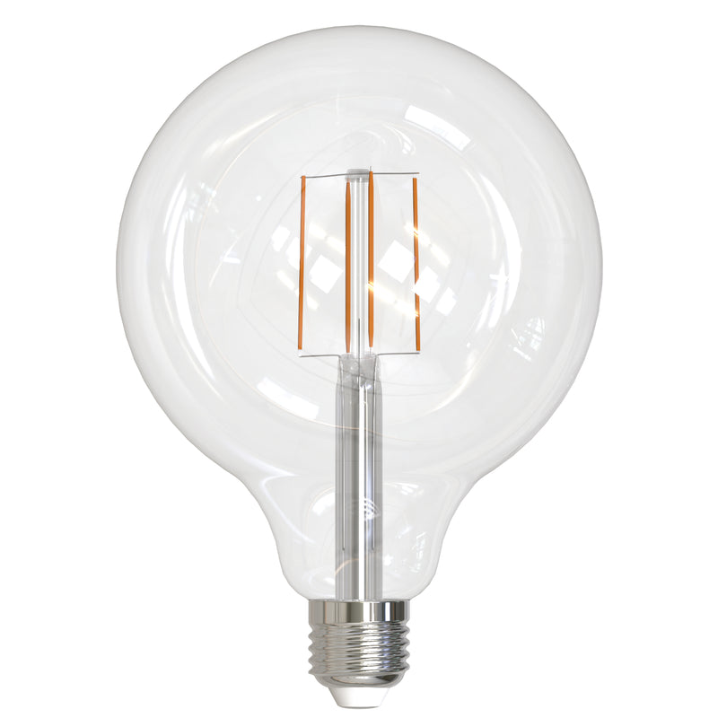 Bulbrite - 8.5 Watts - G40 - E26 Base - 3000KK - 120 Volts - Clear - LED8G40/30K/FIL/3-2PK