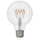 Bulbrite - 4.5 Watts - G25 - E26 Base - 2100KK - 120 Volts - Clear - LED4G25/21K/FIL-NOS/CURV/SPIRAL-4PK