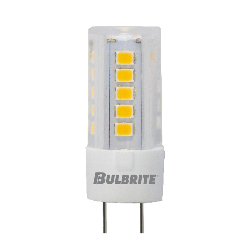 Bulbrite - 4.5 Watts - T4 - G4 Base - 3000KK - 12 Volts - Clear - LED4G4/30K/12-2PK