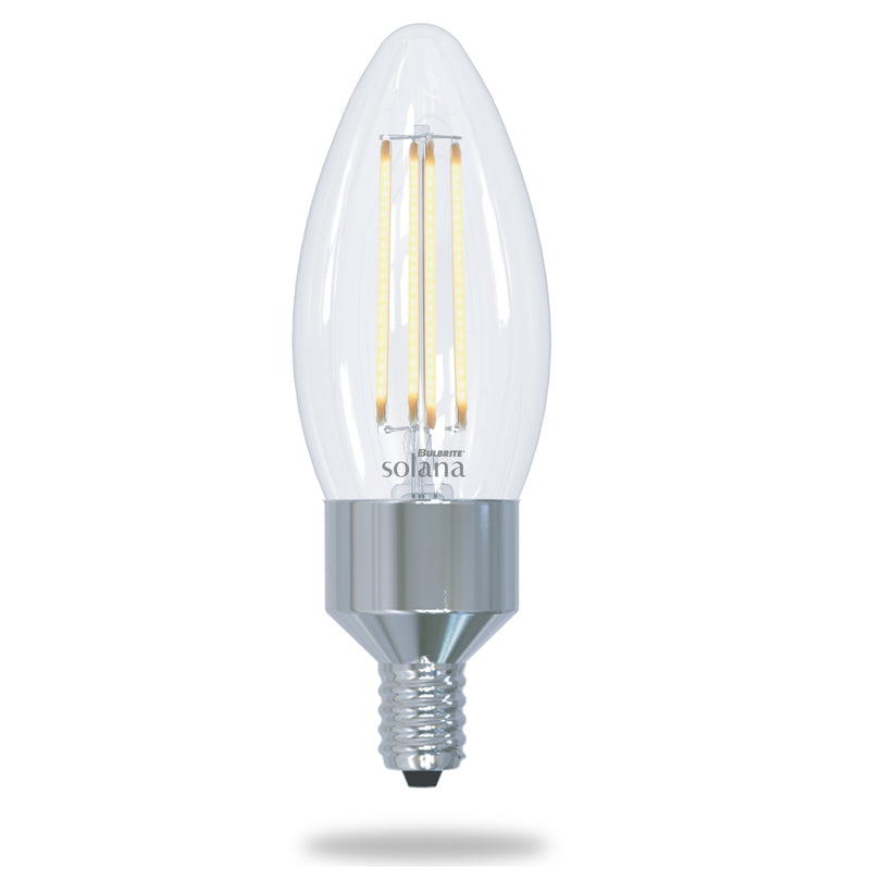 Bulbrite - 4 Watts - B11 - E12 Base - 2200K-6500KK - 120 Volts - Clear - SL4WB11/90/W/CL/3PK