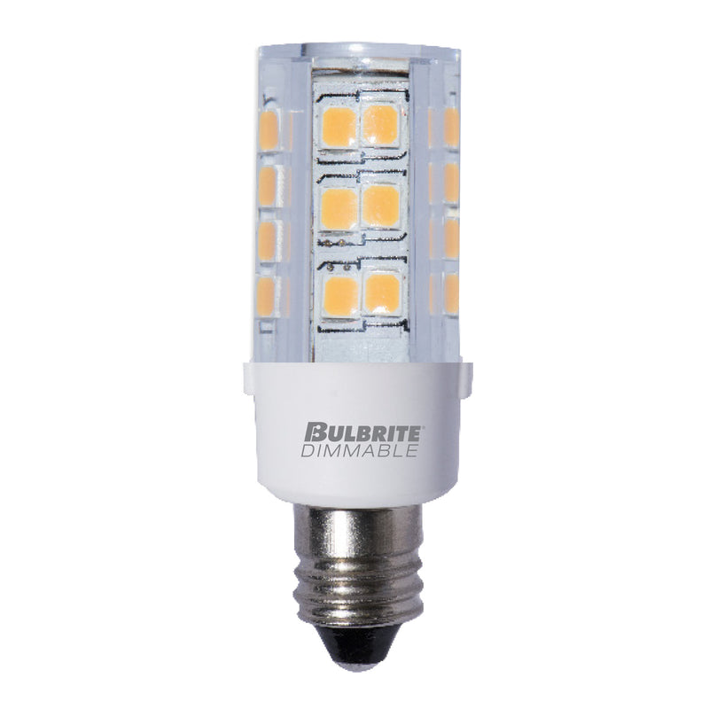 Bulbrite - 4.5 Watts - T4 - E12 Base - 3000KK - 120 Volts - Clear - LED4E12/30K/120/D-2PK