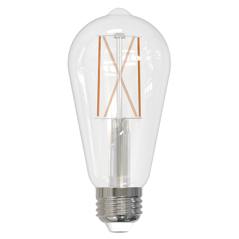 Bulbrite - 8.5 Watts - ST18 - E26 Base - 3000KK - 120 Volts - Clear - LED8ST18/30K/FIL/3/JA8-2PK