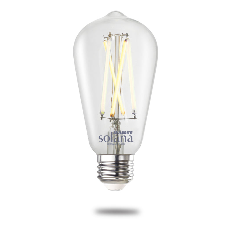 Bulbrite - 8 Watts - ST18 - E26 Base - 2200K-6500KK - 120 Volts - Clear - SL8WST18/90/W/CL/2PK