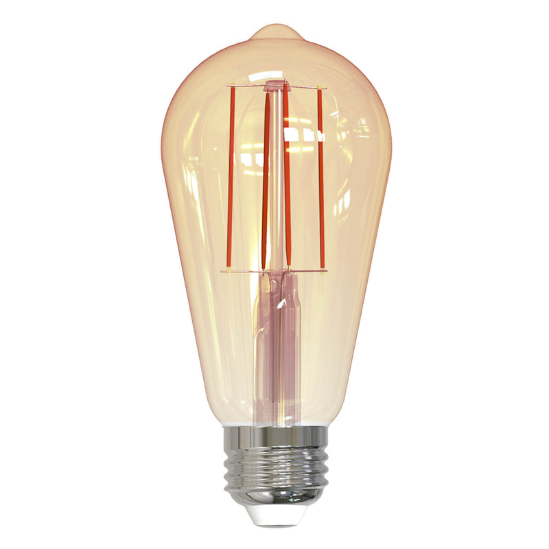 Bulbrite - 5 Watts - ST18 - E26 Base - 2200KK - 120 Volts - Antique - LED5ST18/22K/FIL-NOS/3-4PK