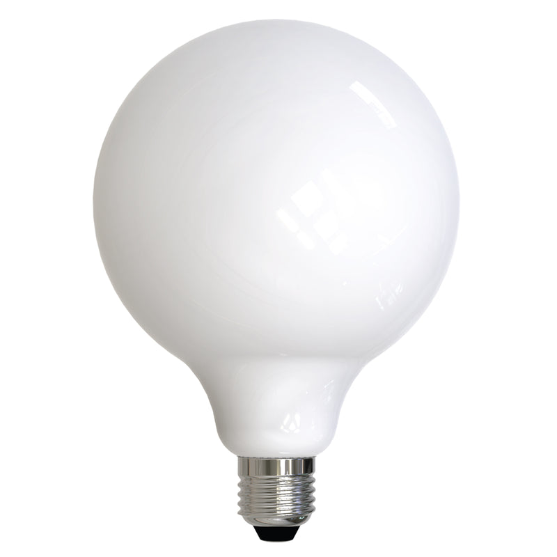 Bulbrite - 8.5 Watts - G40 - E26 Base - 3000KK - 120 Volts - Milky - LED8G40/30K/FIL/M/3-2PK