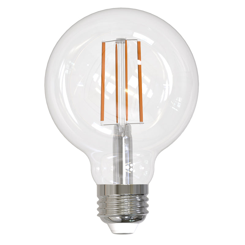 Bulbrite - 13 Watts - G25 - E26 Base - 3000KK - 120 Volts - Clear - LED13G25/30K/FIL/3/JA8-4PK