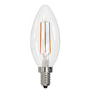 Bulbrite - 4 Watts - B11 - E12 Base - 2700KK - 120 Volts - Clear - LED4B11/27K/FIL/4/JA8-4PK