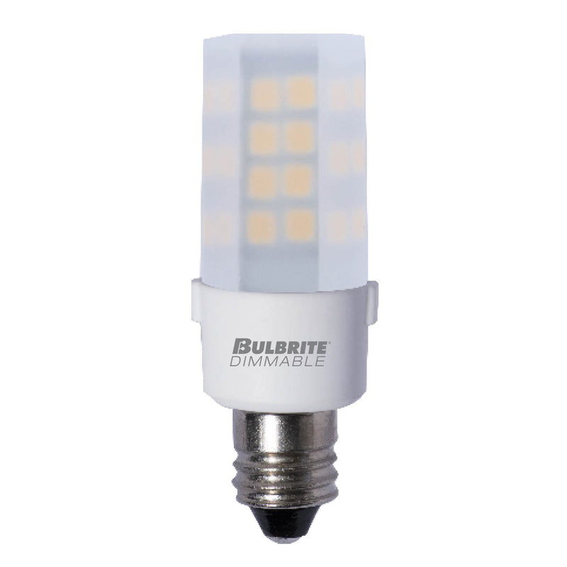 Bulbrite - 4.5 Watts - T4 - E12 Base - 2700KK - 120 Volts - Frost - LED4E12/27K/120/F/D-2PK