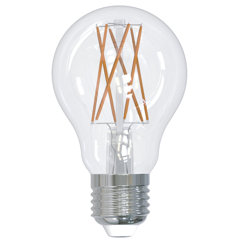 Bulbrite - 9 Watts - A19 - E26 Base - 2700KK - 120 Volts - Clear - LED9A19/27K/FIL/3-2PK