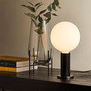 Knuckle Table Lamp Blackened Oak with Sphere IV
