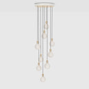 Nine Pendant with Large Canopy and Sphere IV Bulbs