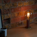 Knuckle Table Lamp Walnut