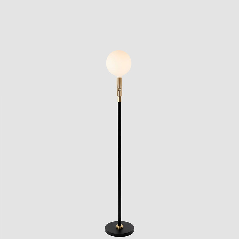 Poise Adjustable Floor Lamp in Brass