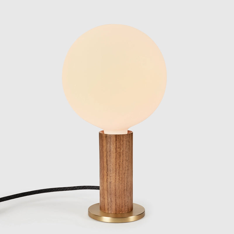 Knuckle Table Lamp Walnut with Sphere IV