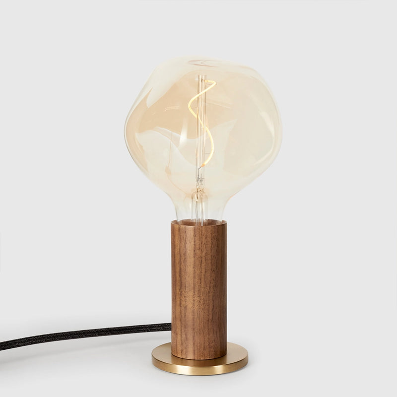 Knuckle Table Lamp Walnut with Voronoi I