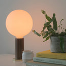Knuckle Table Lamp Walnut with Sphere IV