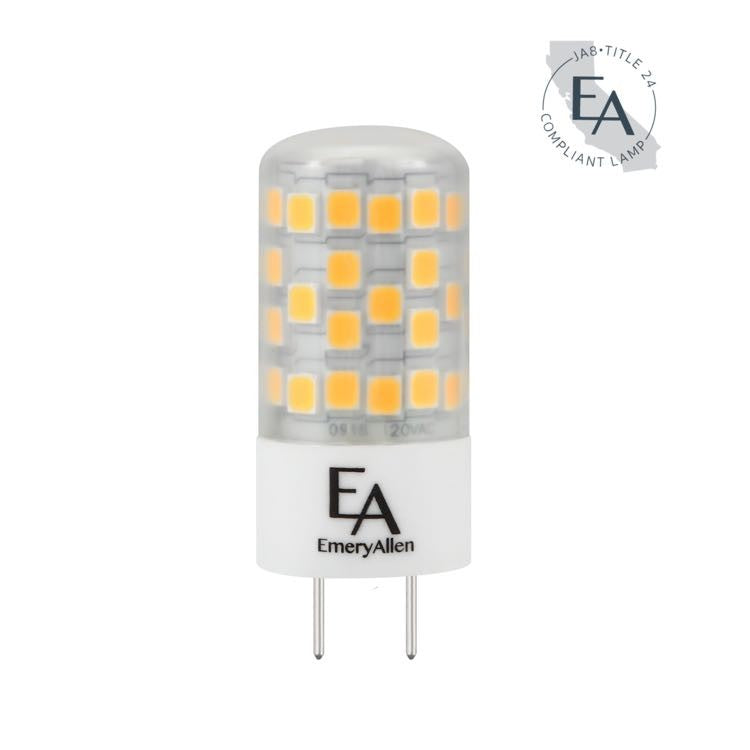 EmeryAllen - 4.5 Watts - Miniature LED -  Base - 2700K - 120V AC Volts - EA-G8-4.5W-001-279F-D